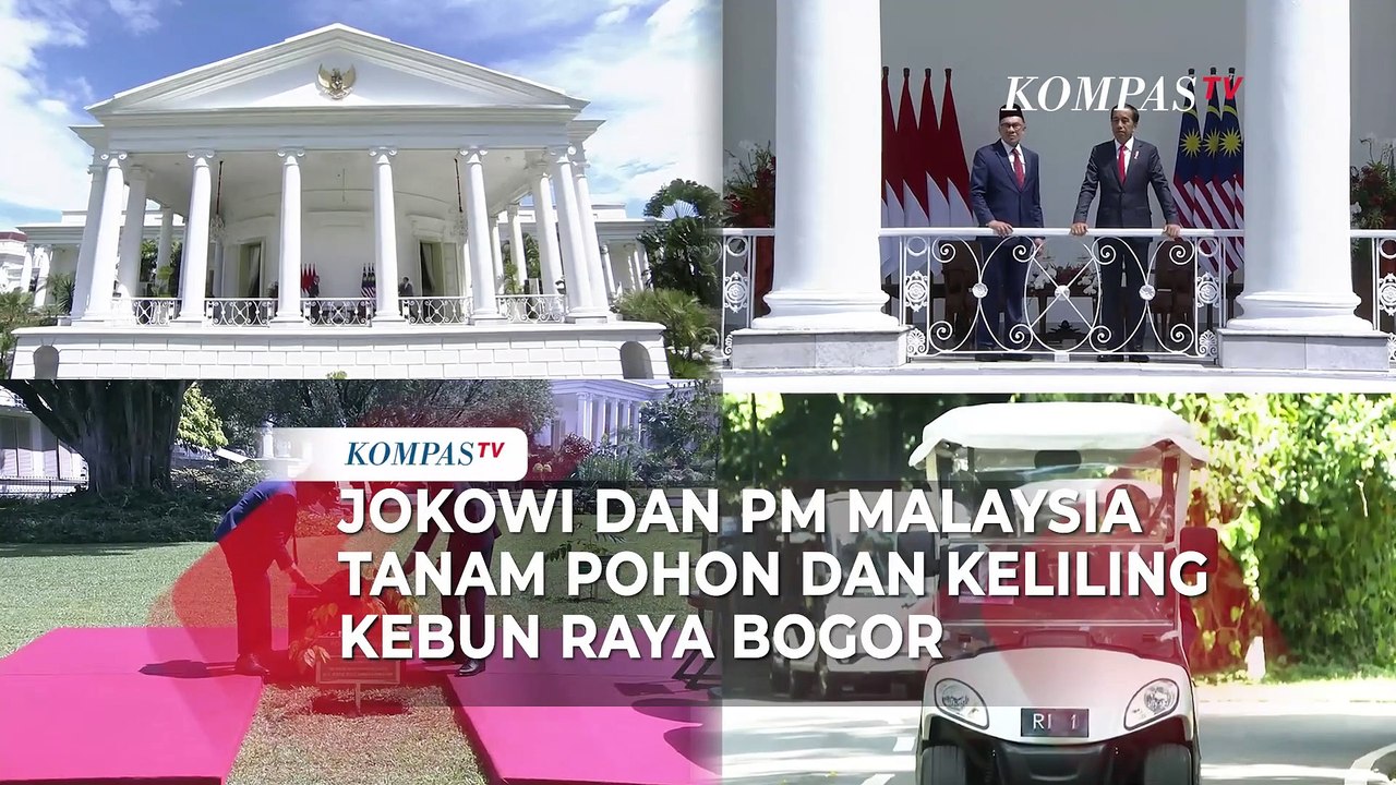 Momen Jokowi dan PM Malaysia Tanam Pohon dan Ke...