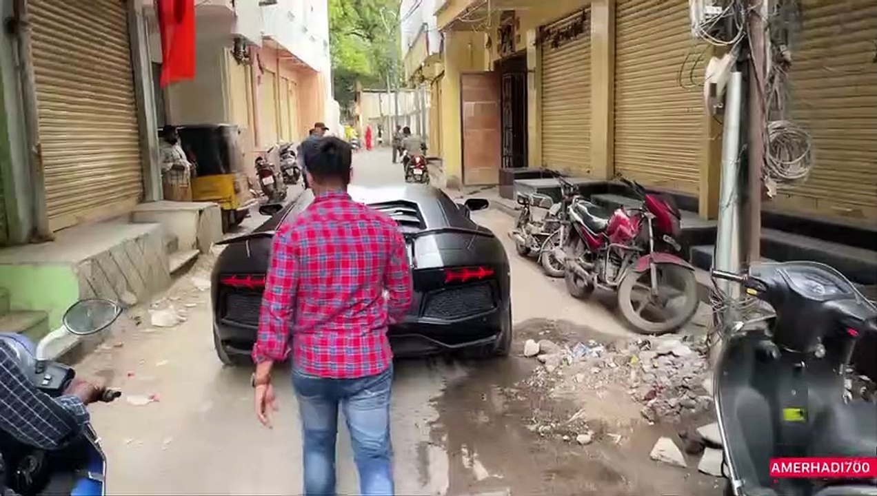 Driving Lamborghini In OLD CITY _ Reactions _ I...