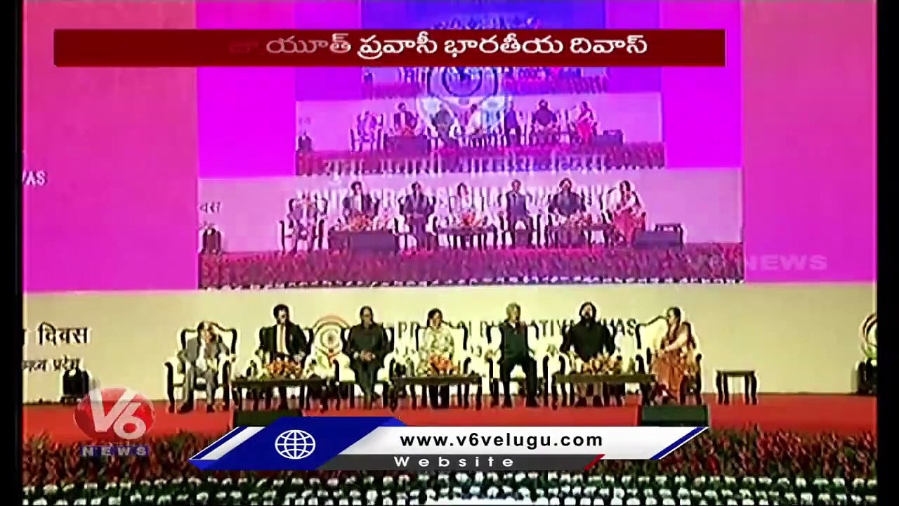 PM Modi Participated In Youth Pravasi Bharatiya Divas At Madhya Pradesh  _ V6 News