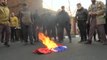 Decenas de iraníes protestan en la embajada de Francia en Teherán por las últimas publicaciones de Charlie Hebdo