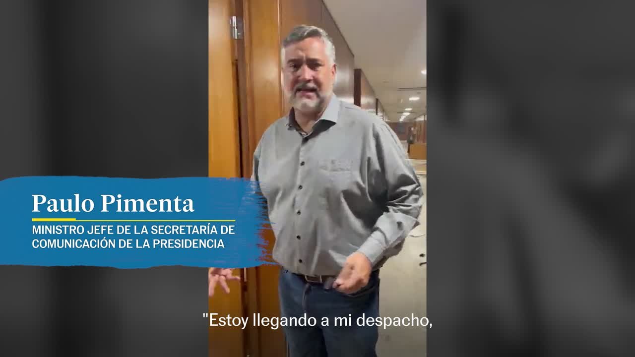 Un ministro de Lula hace un recorrido por los destrozos dejados por manifestantes bolsonaristas