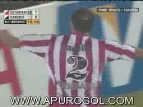 Estudiantes 2 Danubio 0 Goles de Veron y Desabato