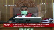 Ambil Senjata Yosua, Ini Jawaban Ricky Rizal Saat Dicecar Hakim di Ruang Sidang..!