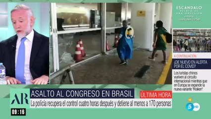 Inda sobre el asalto al Congreso en Brasil: «Es una auténtica salvajada y hay que condenarlo sin tapujos»