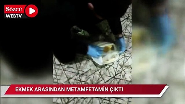 Ekmeğin arasından uyuşturucu çıktı