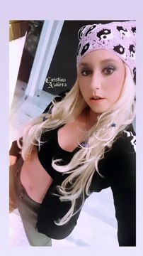 Jazmin Grace Grimaldi déguisée en Christina Aguilera