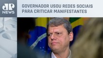 Tarcisio de Freitas diz que não vai admitir em São Paulo os atos de Brasília