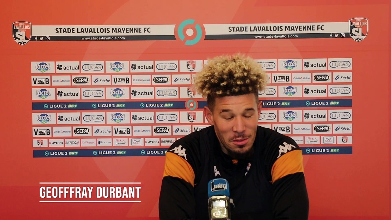La conférence de presse de notre attaquant, Geoffray Durbant
