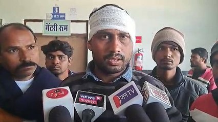 जिला अस्पताल में भर्ती घायल