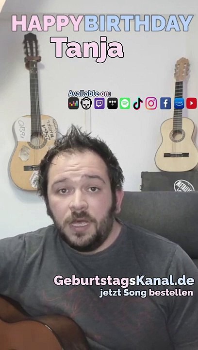 Happy Birthday, Tanja! Geburtstagsgrüße an Tanja video Dailymotion