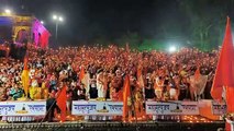 Narmada's Kakda Aarti performed with 5100 lamps in Maheshwar