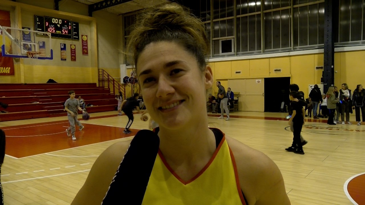 Interview maritima: Claire Lainé après la victoire de Martigues Sport Basket contre Saint-Chamond