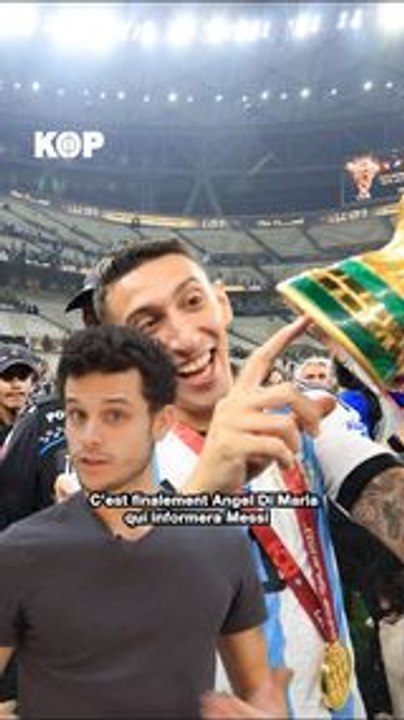 Messi a célébré la victoire avec une fausse Coupe du monde 