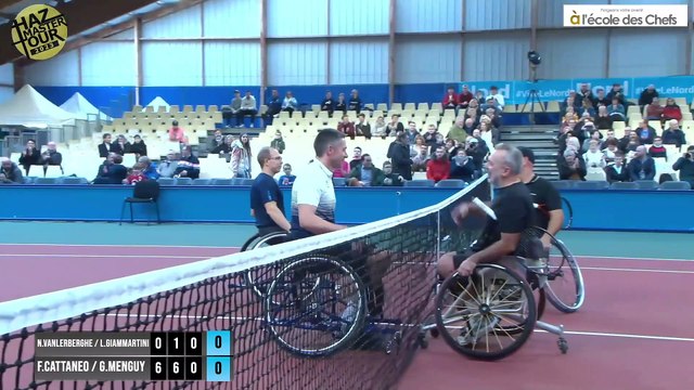 CNGT - Handi Haz Master Tour - Hazebrouck 2023 - Frédéric Cattaneo et Gaëtan Menguy vainqueurs en tennis fauteuil : C'était l'objectif mais restons humble !