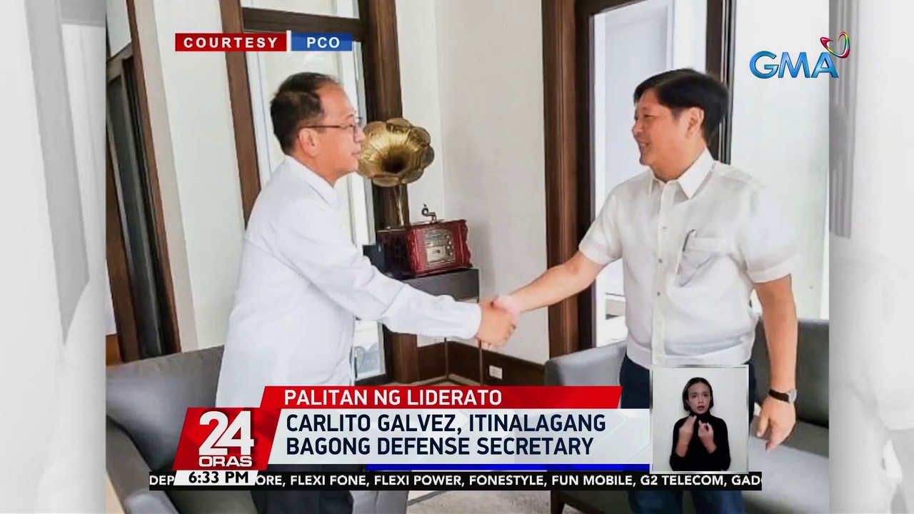 Carlito Galvez, itinalagang bagong Defense secretary | 24 Oras