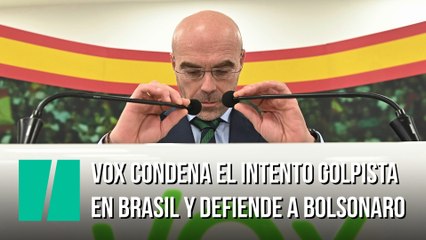 Vox condena el intento golpista en Brasil y defiende a Bolsonaro
