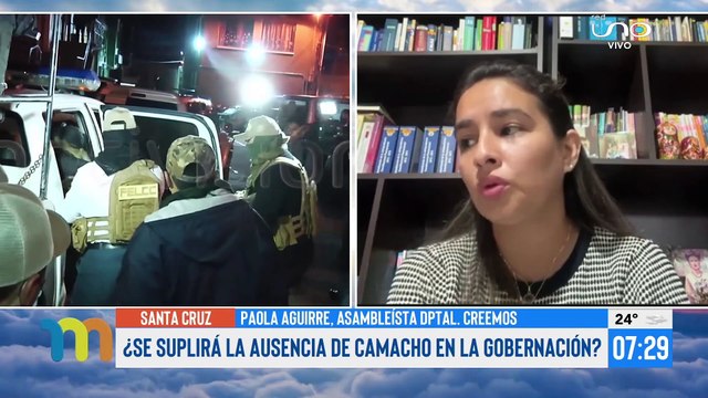 Derechos políticos de Camacho como Gobernador de Santa Cruz siguen vigentes señala Paola Aguirre, Asambleísta Dptal. Creemos