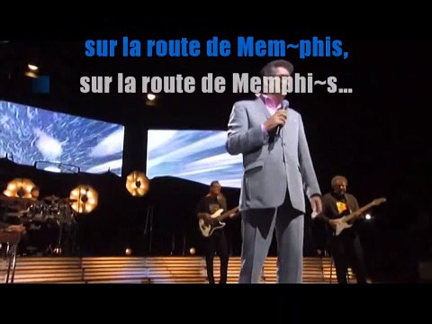 Eddy Mitchell & Michel Sardou_Sur la route de Memphis (Voix Sardou)(Clip Olympia 2004)karaoké