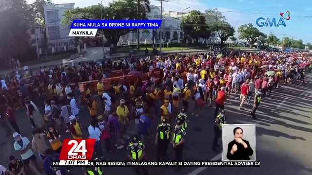 Pagpupugay sa Itim na Nazareno sa Quirino Grandstand, dinagsa rin ng mga deboto | 24 Oras
