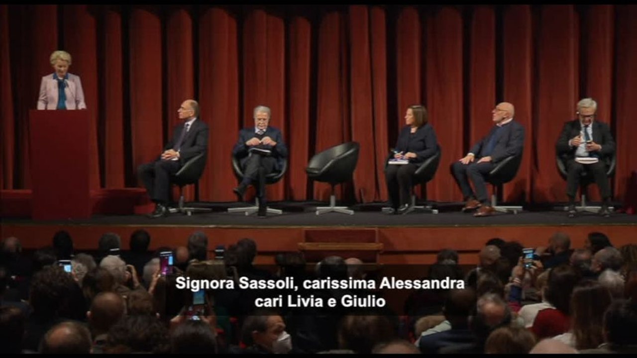 Von der Leyen a Roma, l'omaggio a Sassoli: "Il presidente buono"