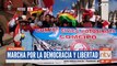 Marcha nacional: Cívicos, plataformas y población en general exigió la liberación de Camacho