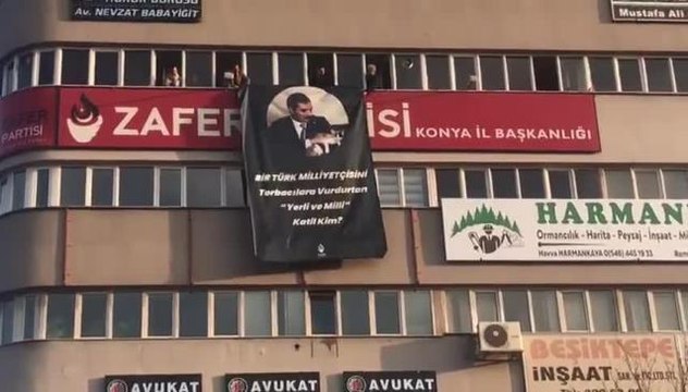 Zafer Partisi'nden 'Sinan Ateş' Pankartı: Bir Türk Milliyetçisini Torbacılara Vurdurtan 'Yerli ve Milli' Katil Kim?