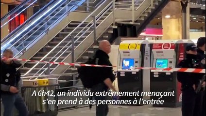 Attaque à l'arme blanche à la gare du Nord à Paris