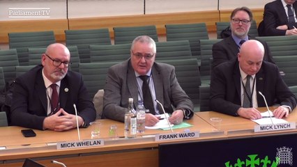 Mick Lynch tells MPs that the government has defunded rail services in a 'deliberate policy to transfer wealth from working people'