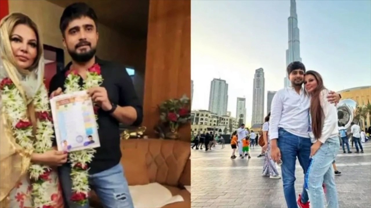 Pics of Rakhi Sawant, Adil Khan's 'court wedding' go viral