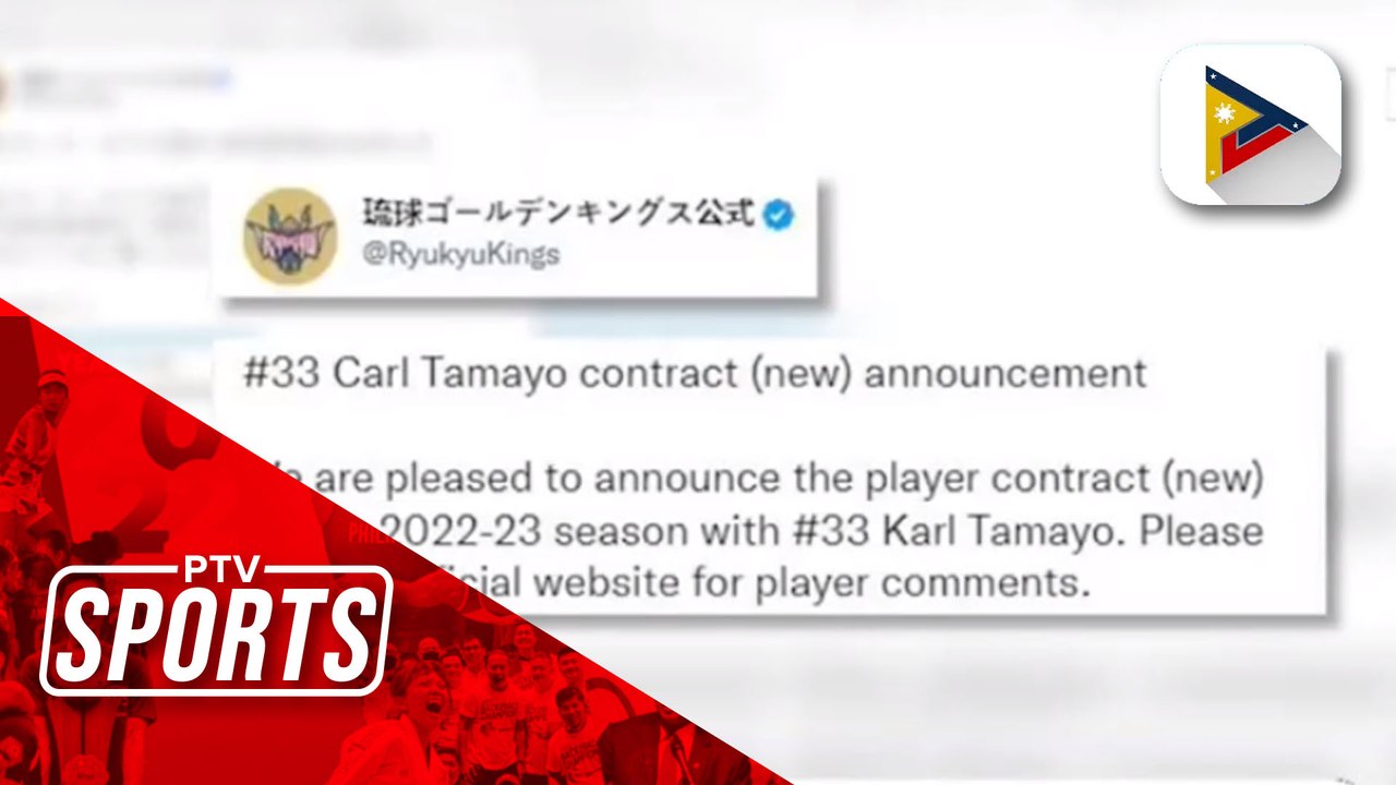 Carl Tamayo, Maglalaro Sa Ryukyu Golden Kings Ng Japan B. League ...