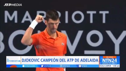 Novak Djokovic conquistó el ATP 250 de Adelaida
