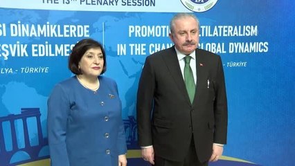 TBMM Başkanı Şentop, Azerbaycan Milli Meclis Başkanı Gafarova ile görüştü
