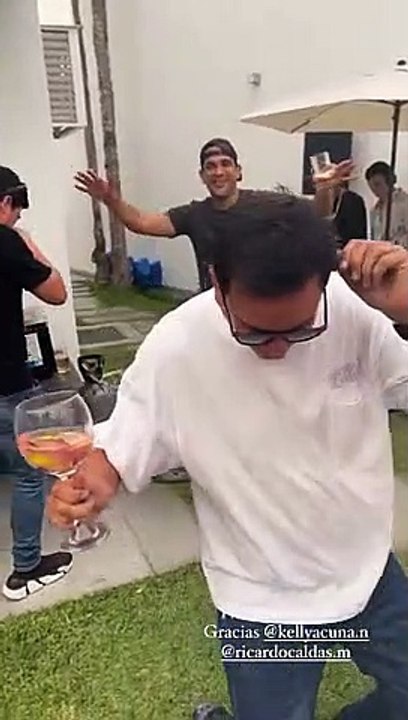 Brunella y Richard siguen celebrando su boda junto a Cuevita y su esposa: “Fiesta patronal”