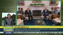 Presidentes de México y EE.UU sostienen encuentro bilateral para debatir sus agendas gubernamentales