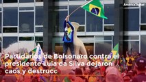 Caos y destrucción: el paso de partidarios de Bolsonaro en Brasil contra el presidente Lula da Silva