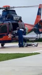 Listo el helicóptero para el traslado