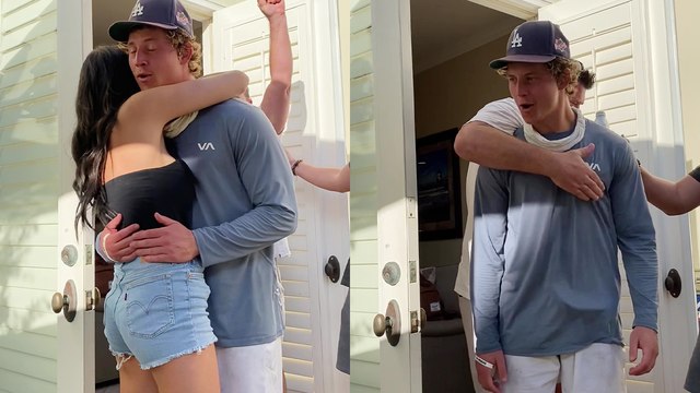 Boy taken aback after long-distance girlfriend pays him a surprise visit *HEARTWARMING*