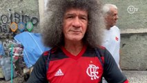 Torcedor do Flamengo no velório de Roberto Dinamite