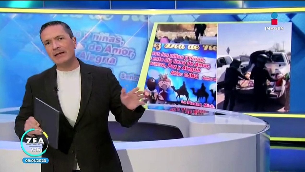 Supuestos sicarios del CJNG entregan juguetes a...