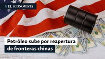 Petróleo sube más de 3% por optimismo de la demanda y reapertura de fronteras chinas