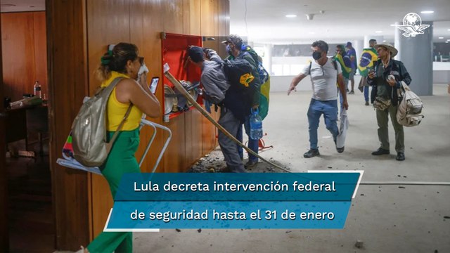 Detienen a más de mil 200 bolsonaristas frente al cuartel general del Ejército en Brasilia