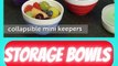 Progressive Prepworks Thinstore Collapsible PrepStorage Bowls with Lids - Set of 3
