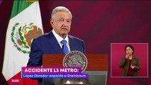 López Obrador respalda a Claudia Sheinbaum tras choque en la Línea 3 del Metro