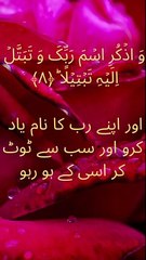 Wise Sayings /Hadees/Quran/Islam Surah Muzammil