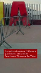 Sin fila para cruce peatonal reabrió la garita del Chaparral