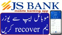 How to recover username of JS mobile app by account holder of JS bank  _ JS Mobile app username recover process