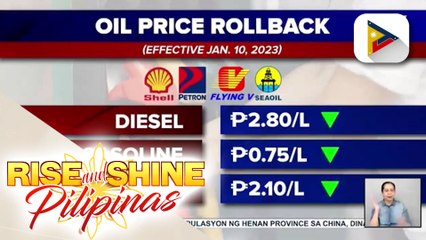 Bawas-presyo sa produktong petrolyo, epektibo ngayong araw