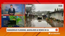 Floodwaters cover California roadways