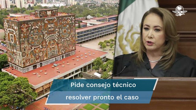 Facultad de Derecho pide sanción contra asesora de tesis de la ministra Yasmín Esquivel