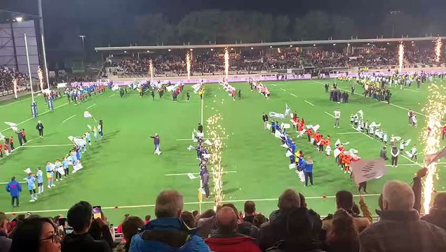 Le club ALPHA de TRETS à l'inauguration de la tribune du stade Maurice David à Aix